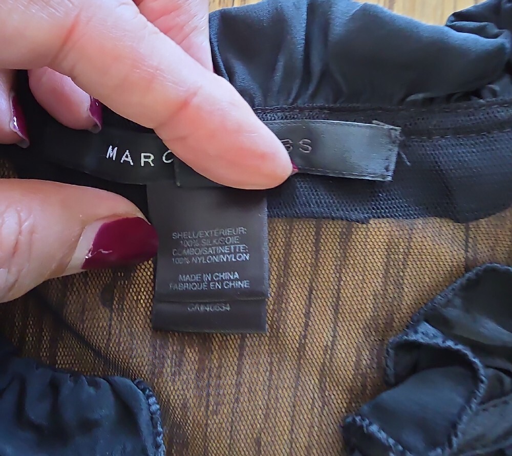 Silk Marc Jacobs Satin & Sheer Dress - Picture 9 of 16